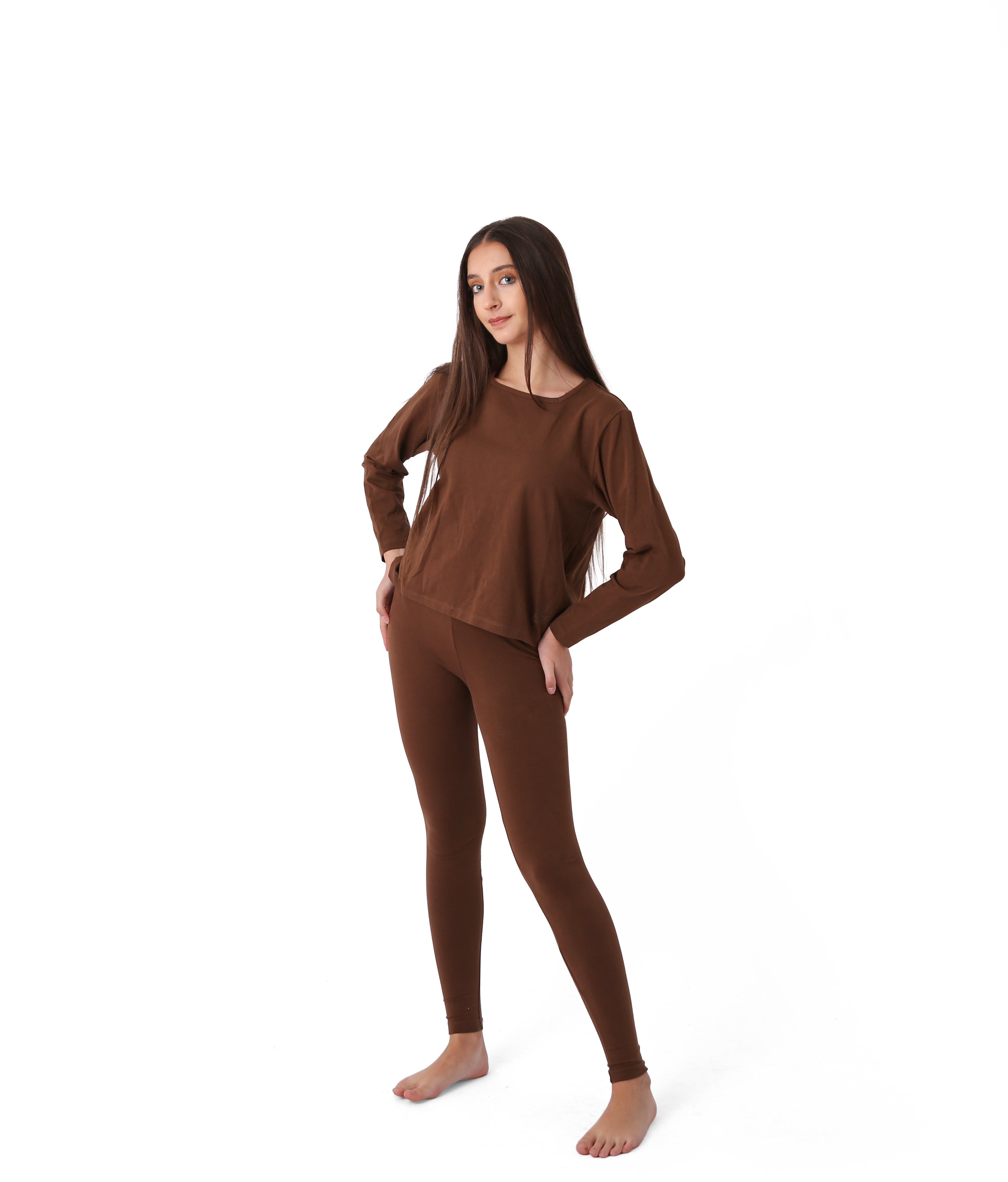 The Studio Leggings (Brown)