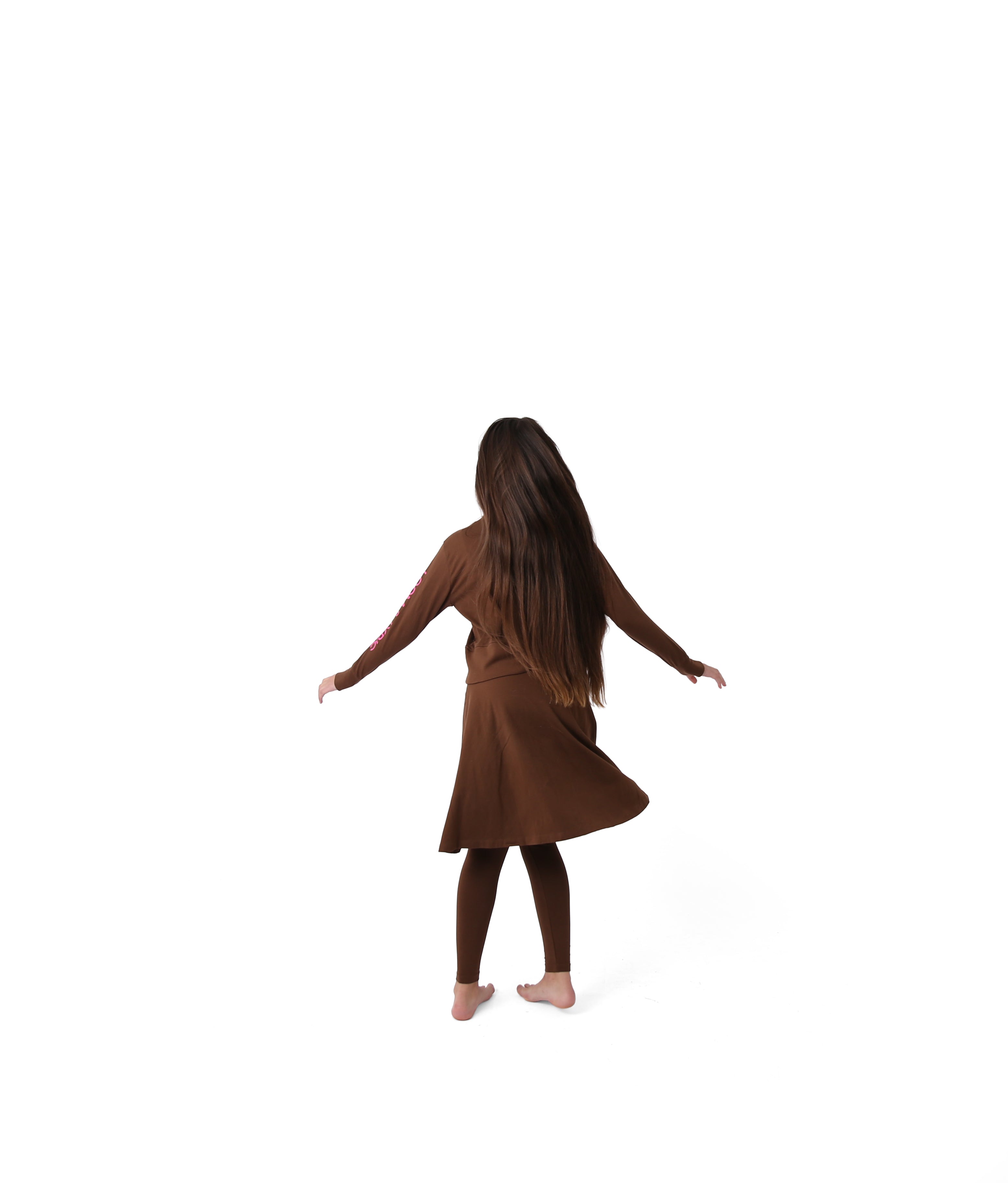 The Studio Leggings Skirt (Brown)