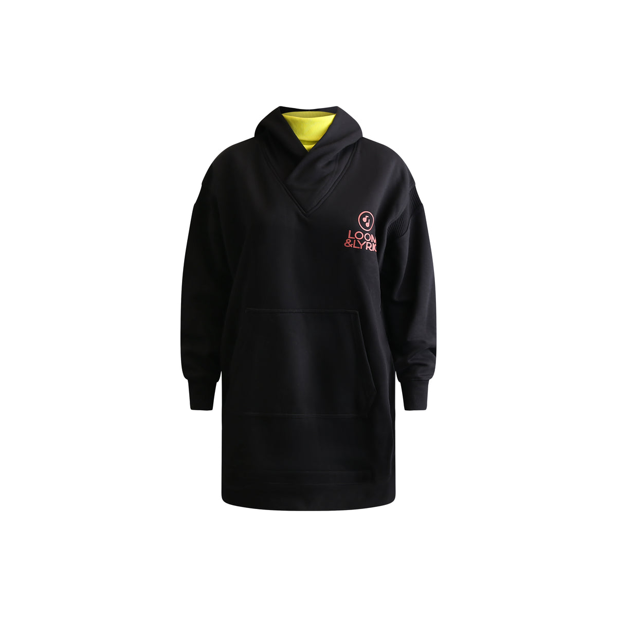 Long Turtle Neck Hoodie (Neon)
