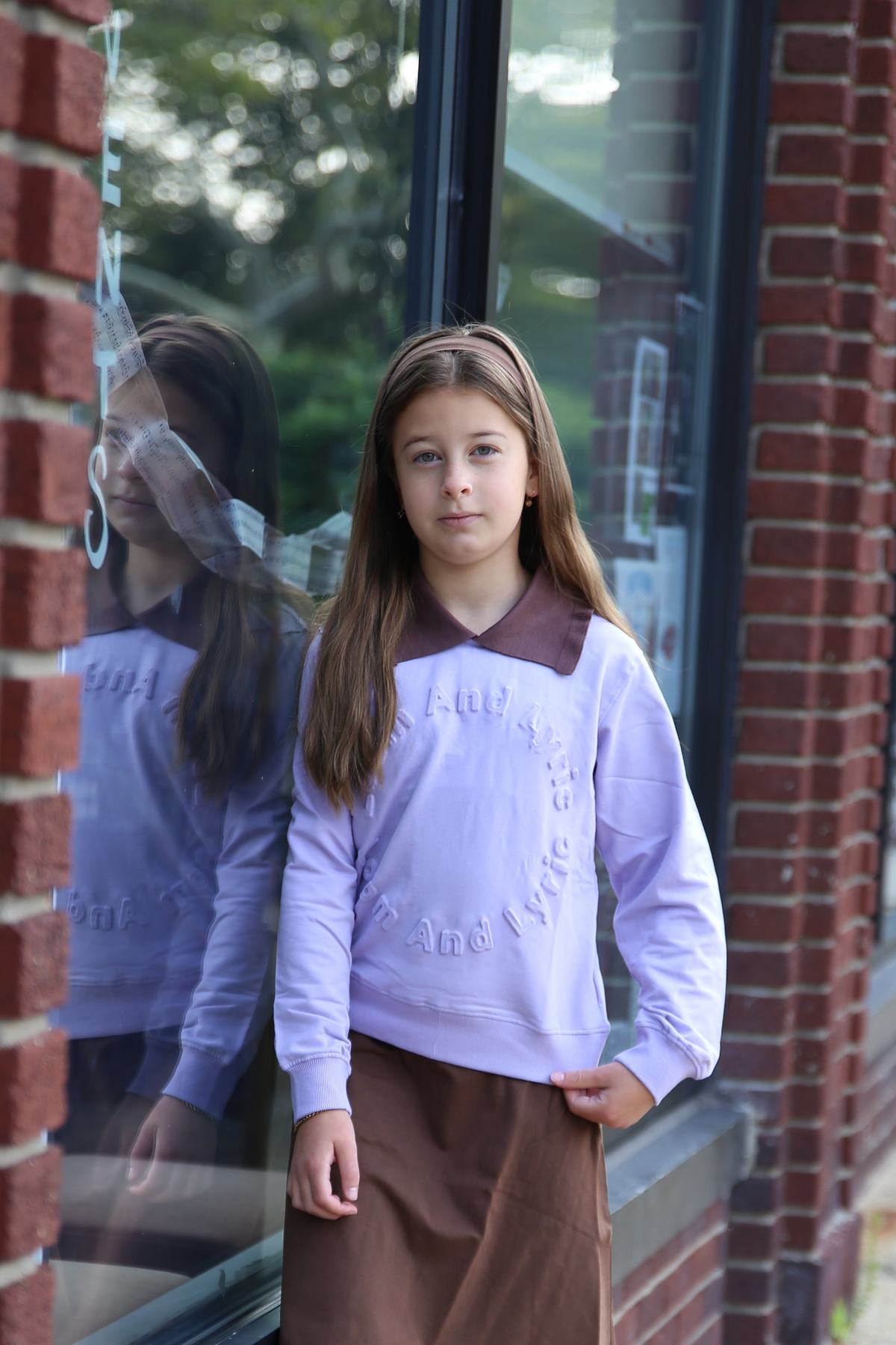 The Embossed Seal Pullover (Soft Lavender)