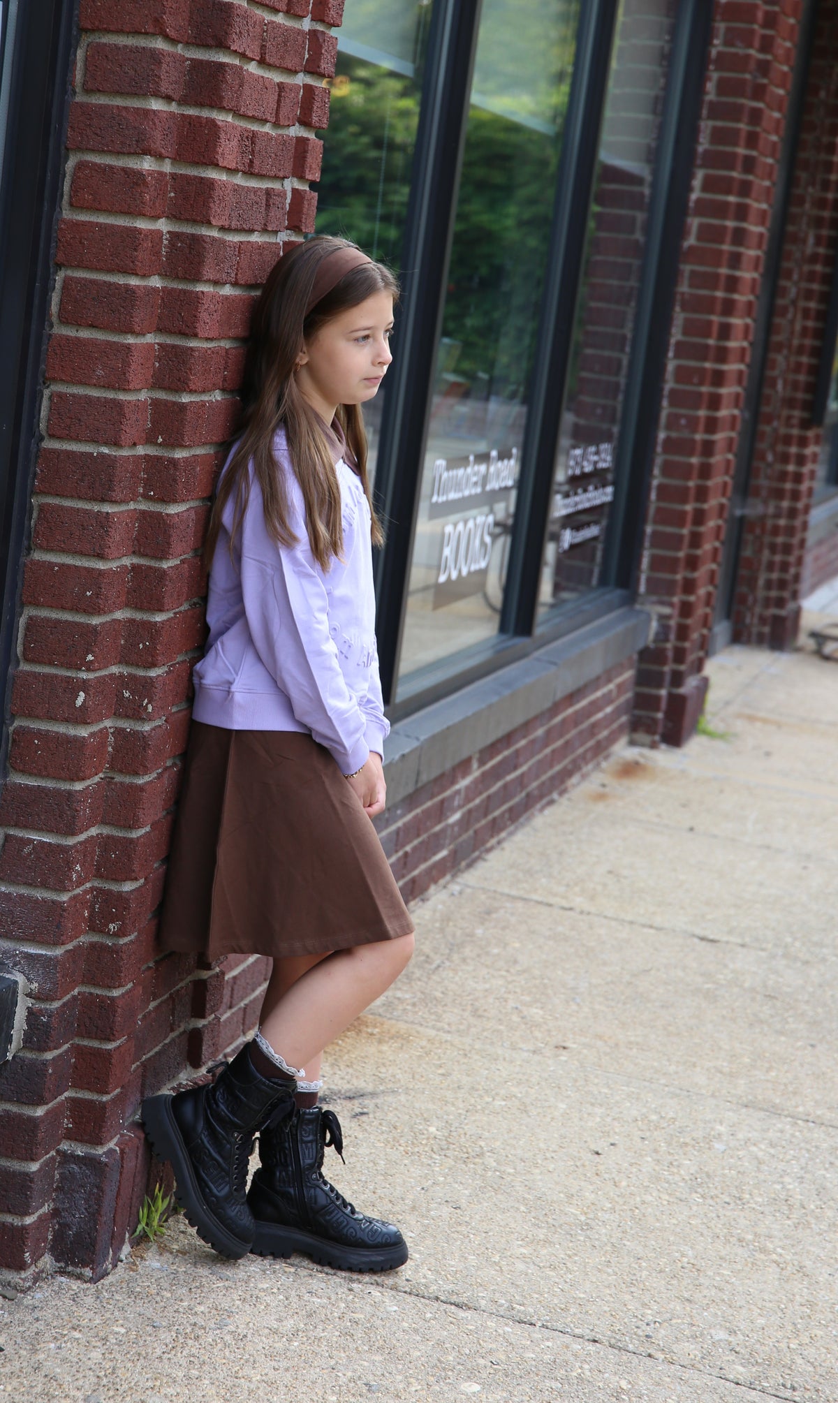 The Embossed Seal Pullover (Soft Lavender)