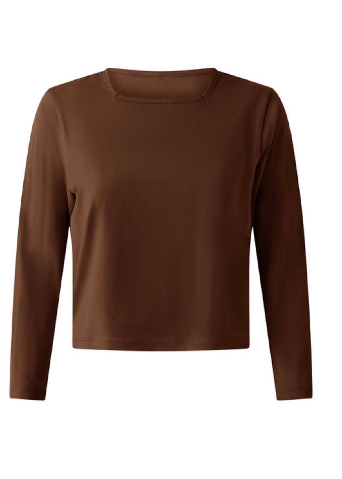 The Square Neck Tee (Brown)