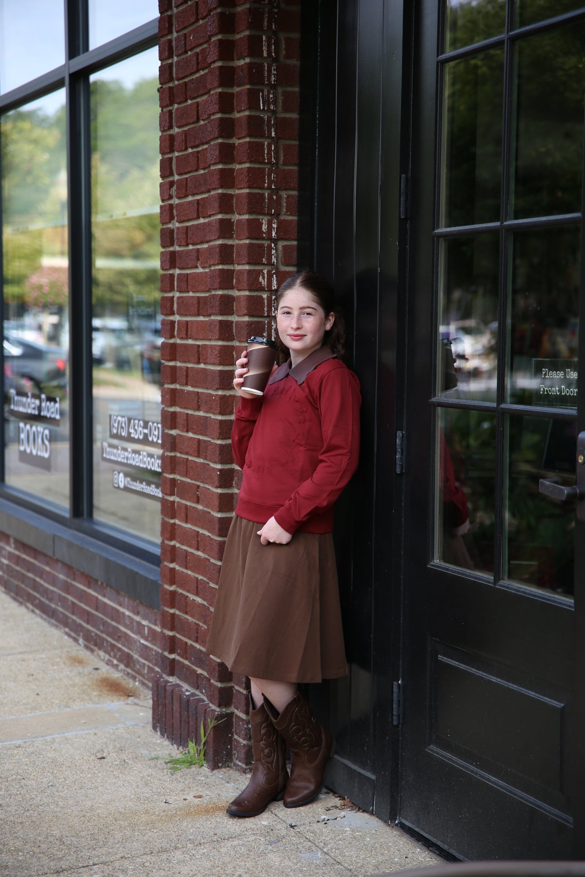 Embossed Seal Top (Merlot/Brown)