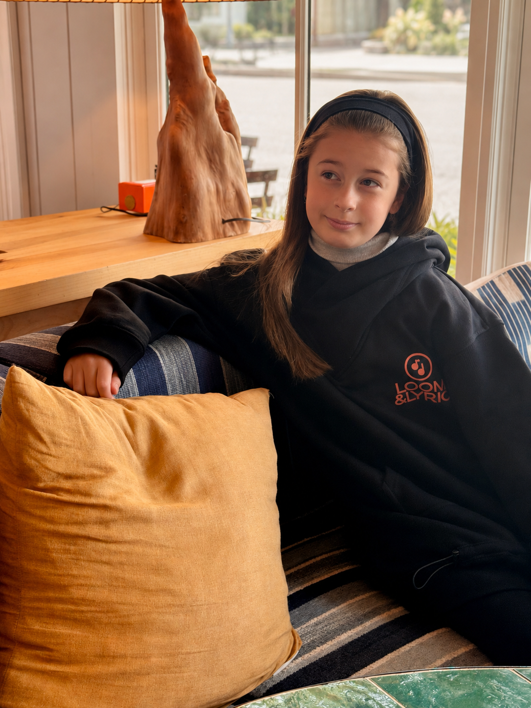 Long Turtle Neck Hoodie (Grey)