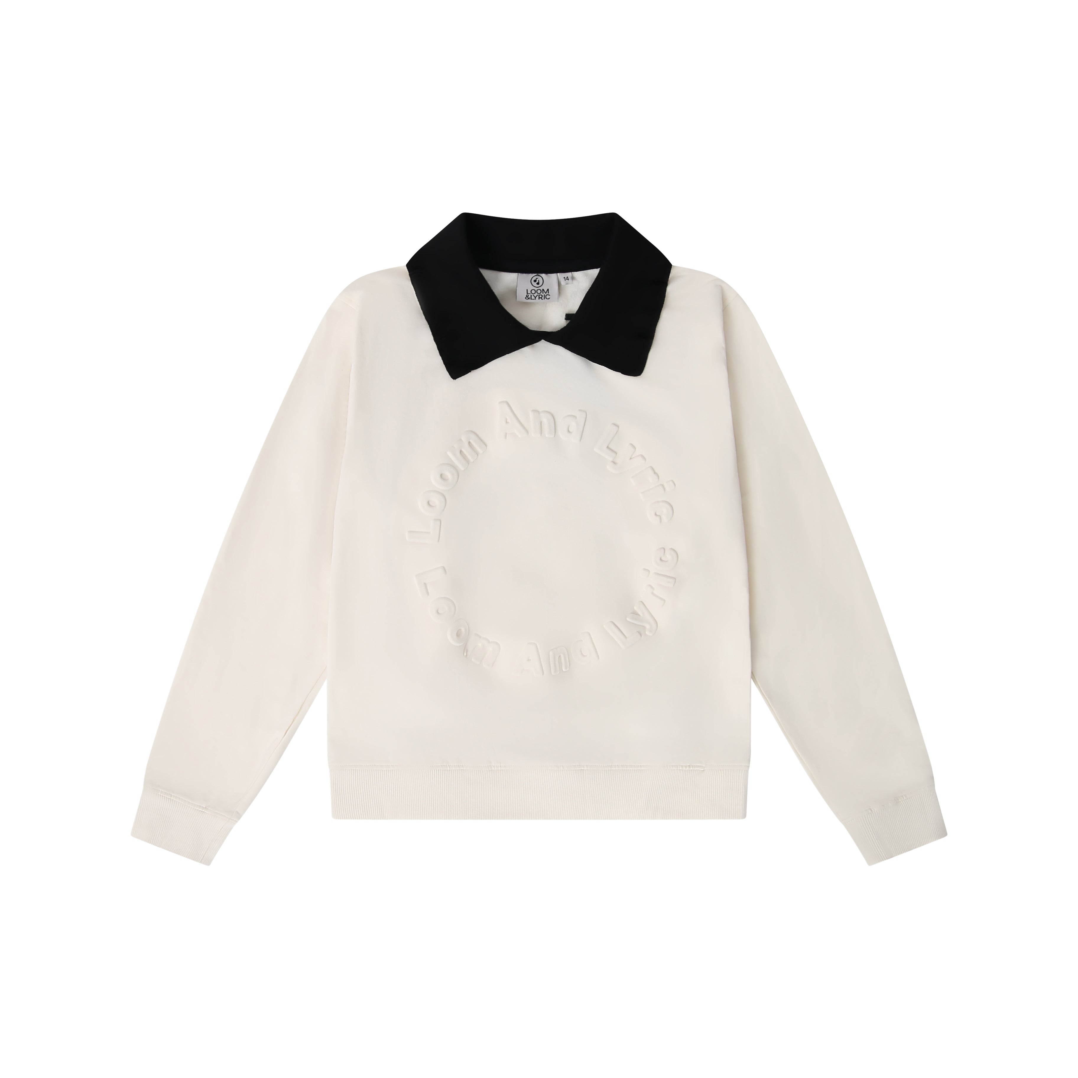 The Embossed Seal Pullover (Ecru)