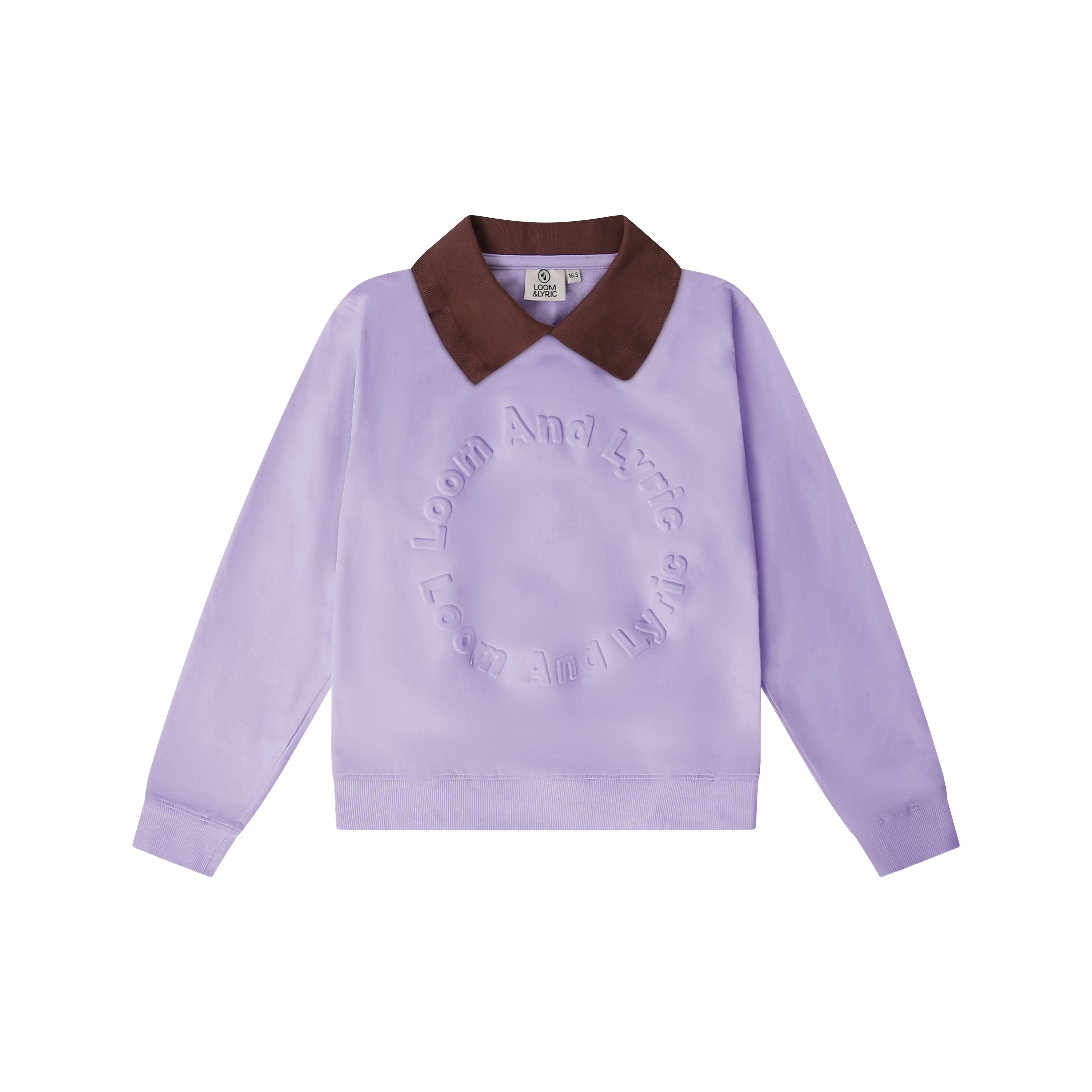 The Embossed Seal Pullover (Soft Lavender)