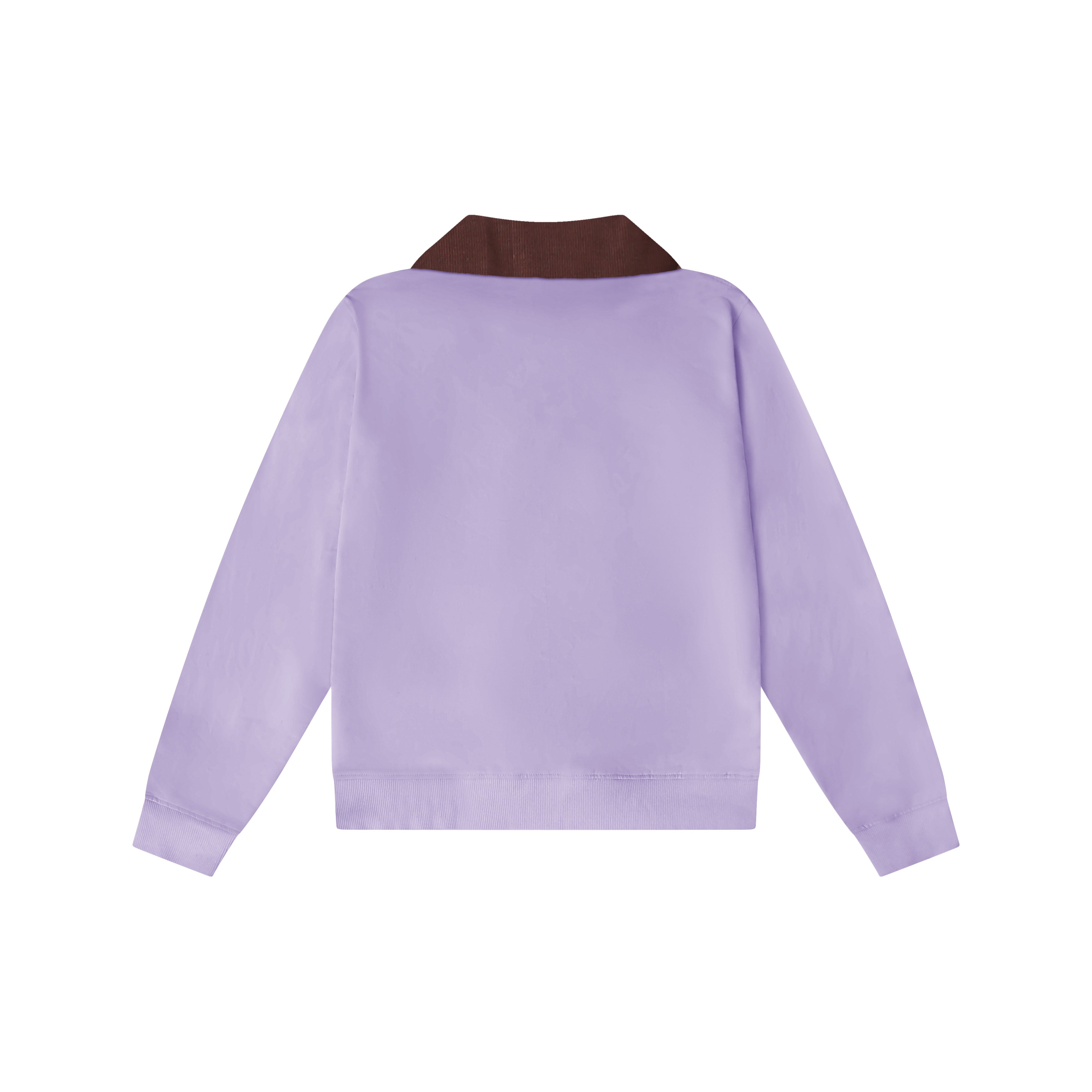 The Embossed Seal Pullover (Soft Lavender)