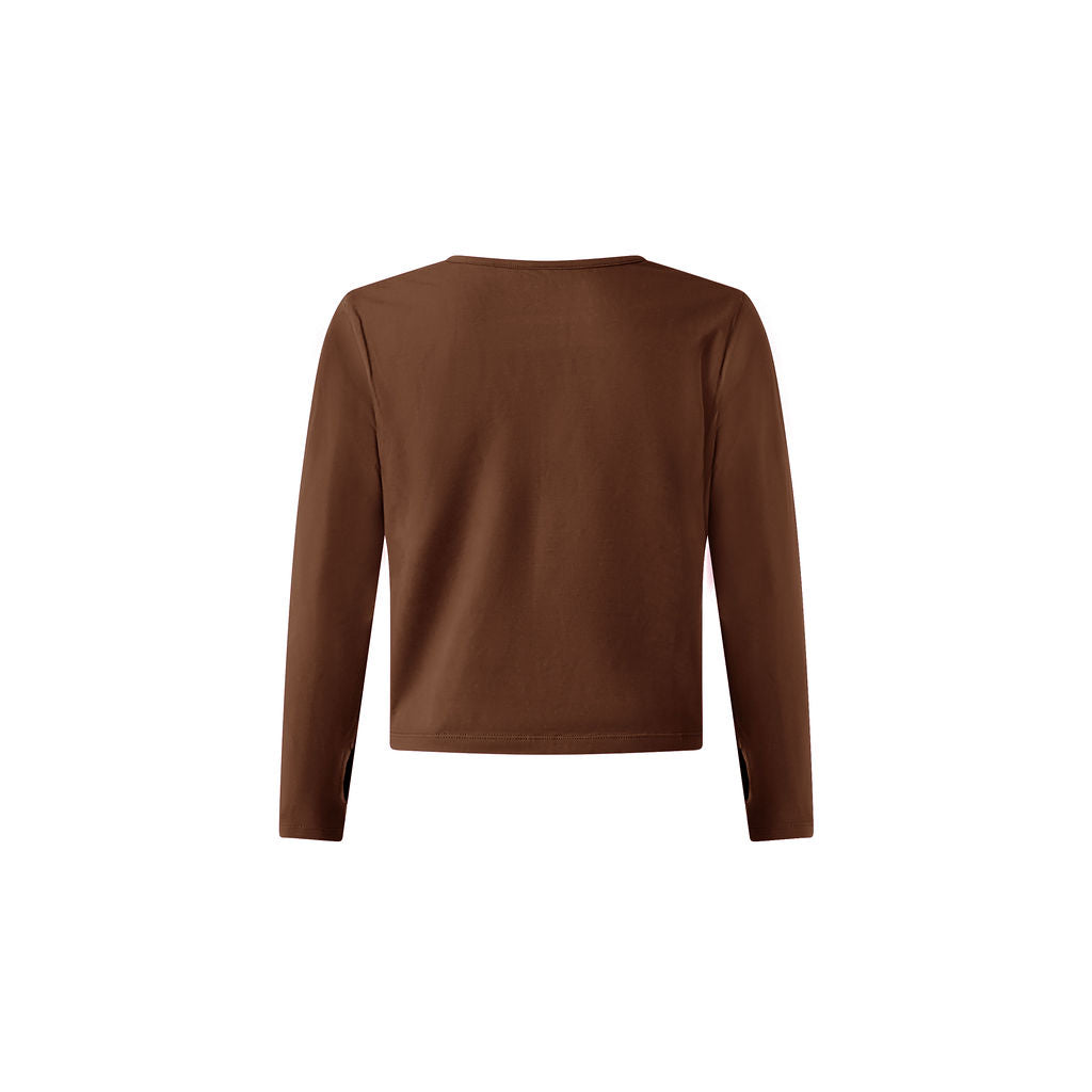The Square Neck Tee (Brown)