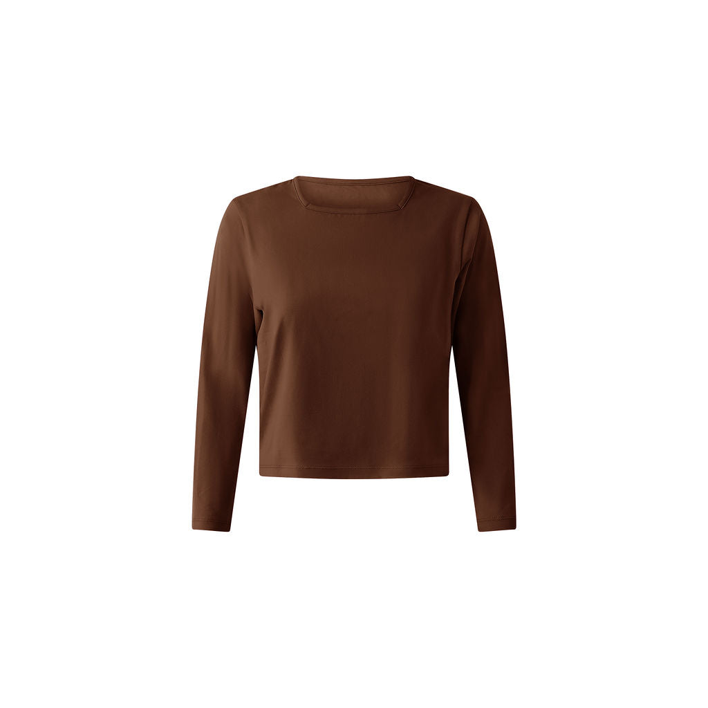 The Square Neck Tee (Brown)