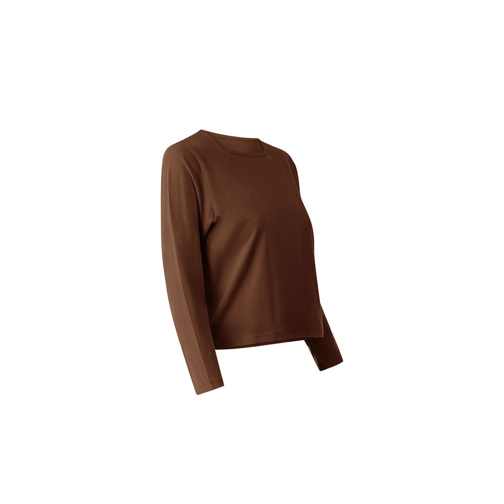 The Square Neck Tee (Brown)