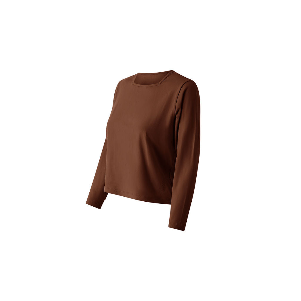 The Square Neck Tee (Brown)
